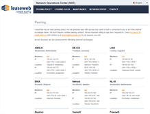 Tablet Screenshot of leasewebnoc.com